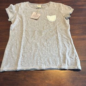 Matilda Jane clothing grey T-shirt, size 14 new